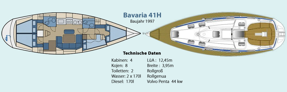 Bavaria 41H Baujahr 1997